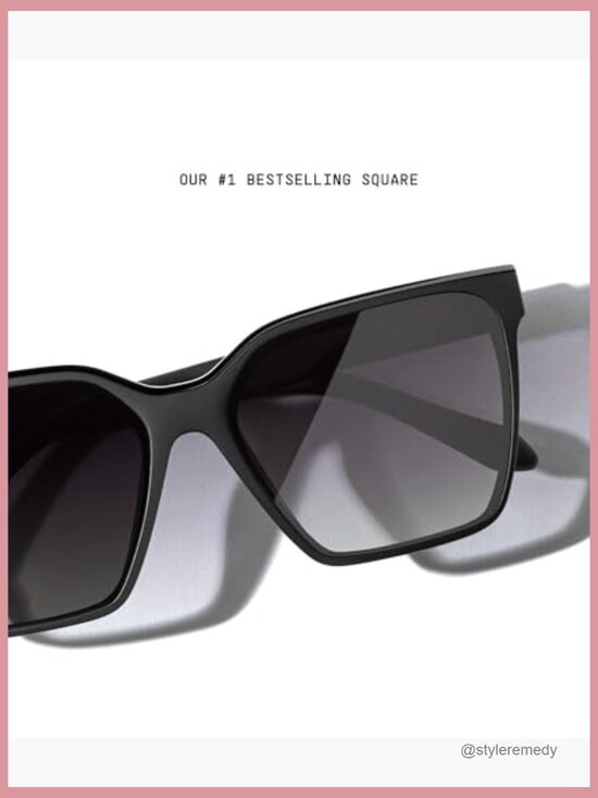 Oversized Square Sunglasses with UV Protection, Statement Shades